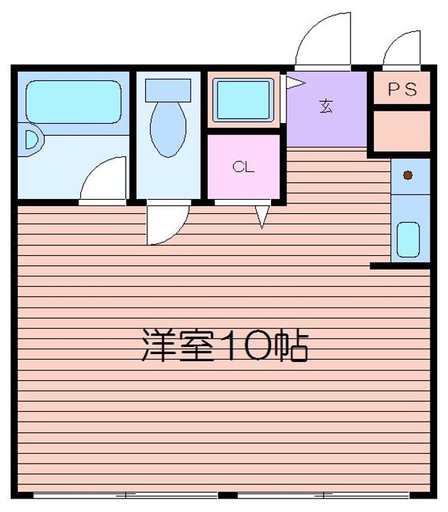 大阪府大阪市中央区松屋町住吉(マンション)の賃貸物件の間取り