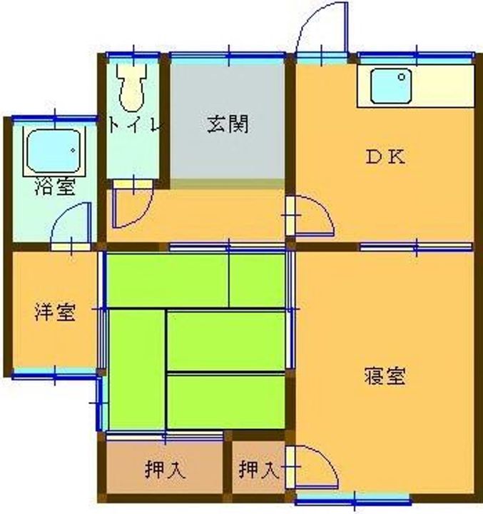 愛媛県新居浜市庄内町6(一戸建)の賃貸物件の間取り
