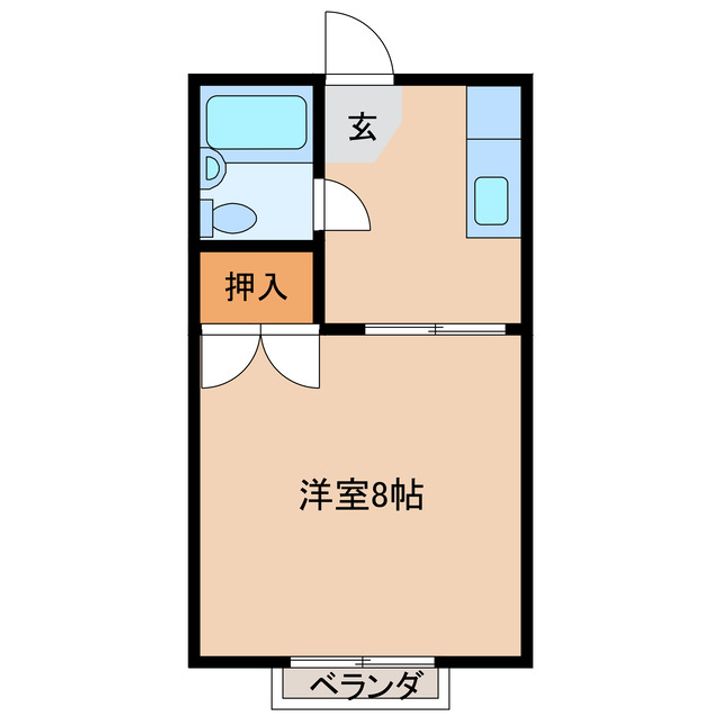 宮崎県都城市宮丸町(アパート)の賃貸物件の間取り
