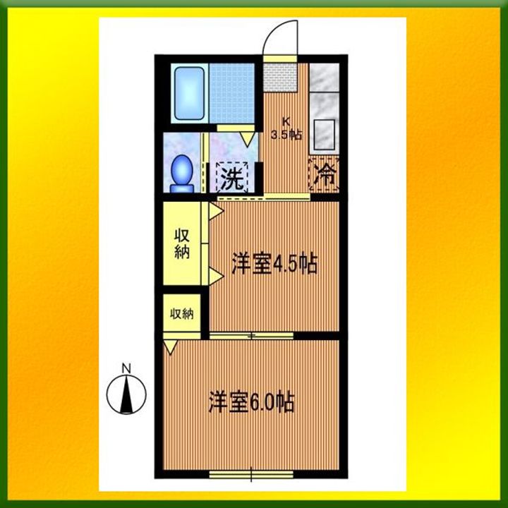松南コーポの間取り
