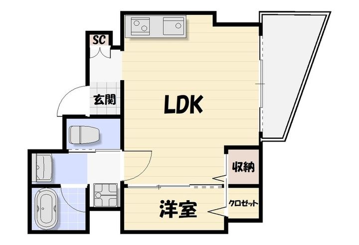 東京都足立区梅田1(マンション)の賃貸物件の間取り