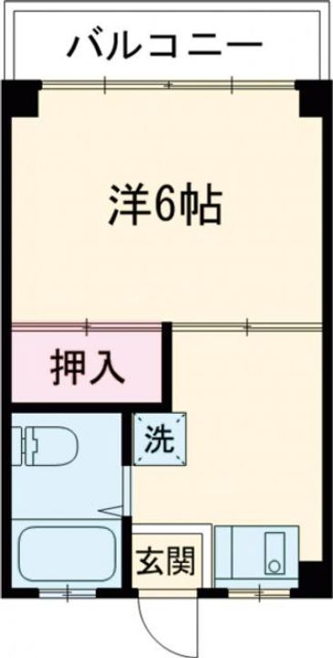 神庭コーポの間取り