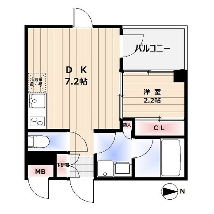 La Perla Nakanoの間取り