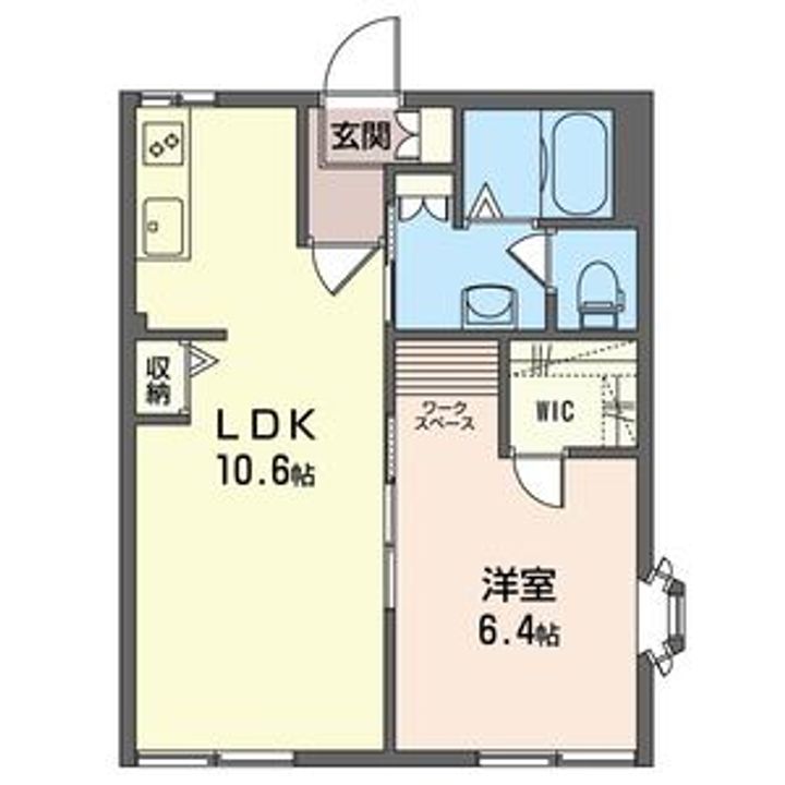石上ヴィレッジA (2F)の間取り