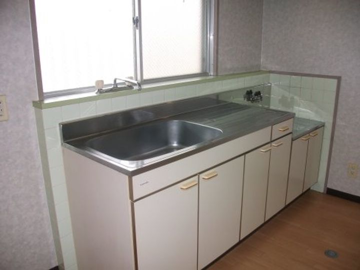 岡山県岡山市東区広谷(マンション)の賃貸物件のキッチン