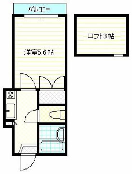 岡山県岡山市南区築港栄町(アパート)の賃貸物件の間取り