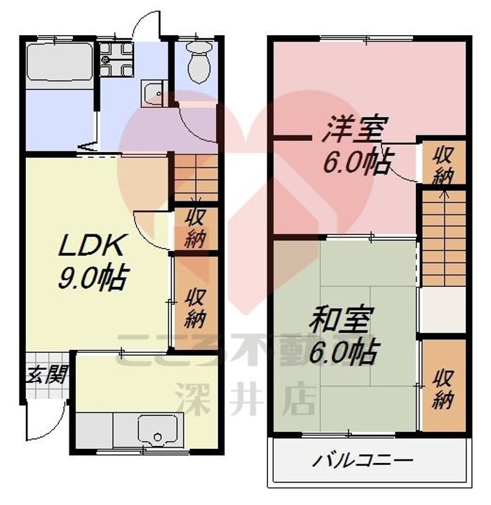 大阪府堺市北区百舌鳥梅北町4(一戸建)の賃貸物件の間取り