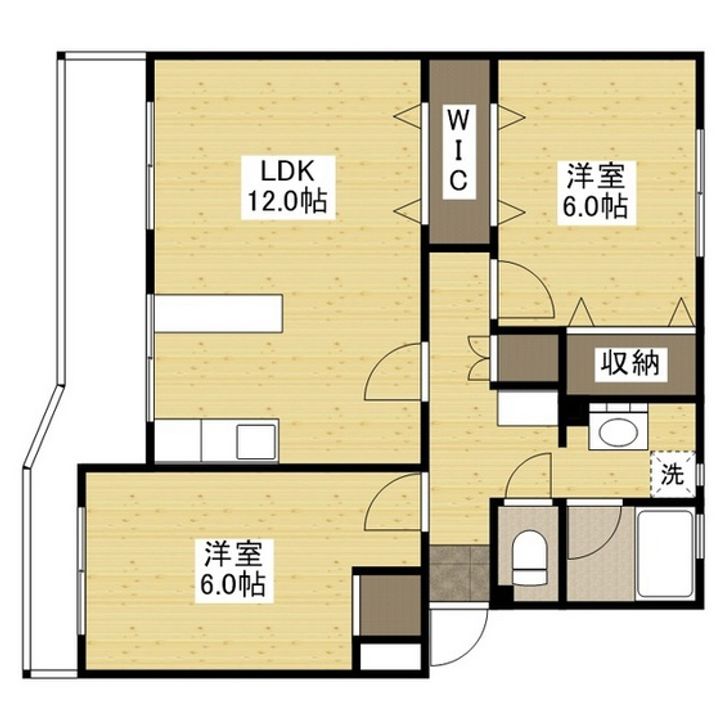 K’s B USHITAの間取り