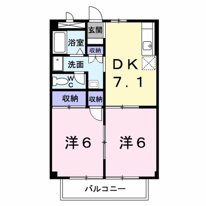 セブンハイツの間取り