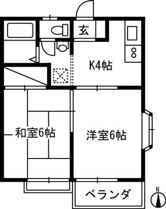 ファミールAの間取り
