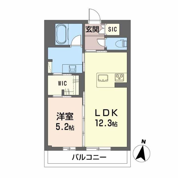 コンフォートべレオ侍町の間取り