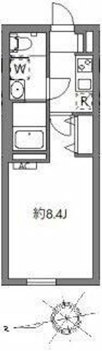 東京都中野区中央1(マンション)の賃貸物件の間取り