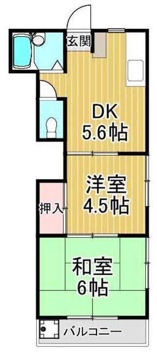 浜野ハイツの間取り