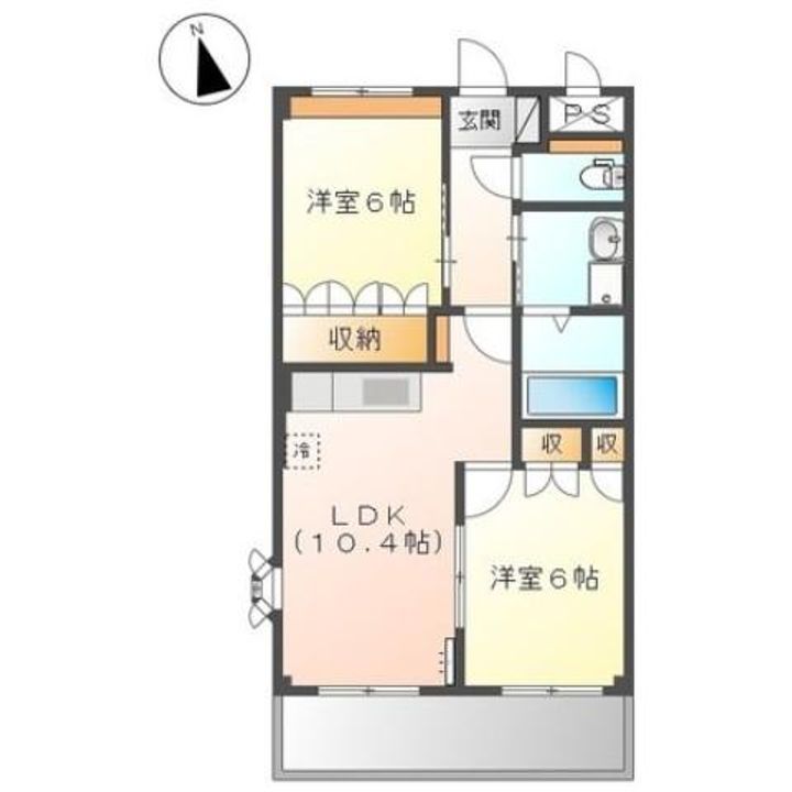 ランドマーク曙弐番館の間取り