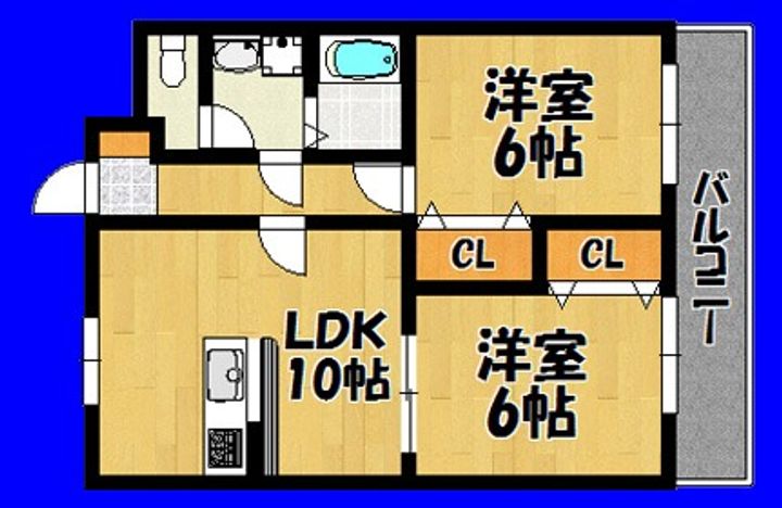 クレセント・ウエストの間取り