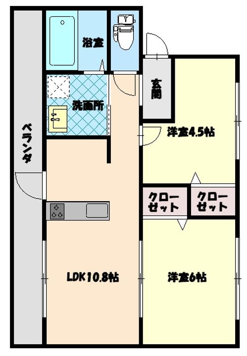 コォーリングマンションの間取り