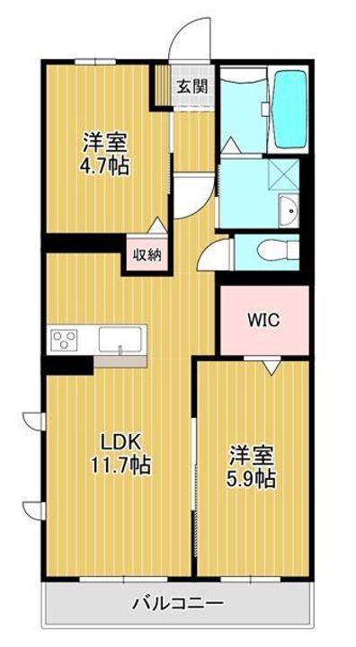 メルベーユの間取り