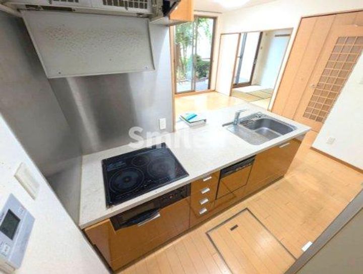 岡山県岡山市北区青江3(マンション)の賃貸物件のキッチン