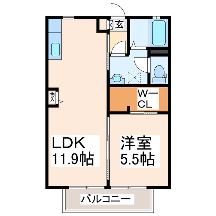 シャーメゾン不知火の間取り