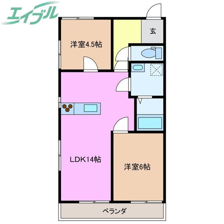 カーサアテナの間取り