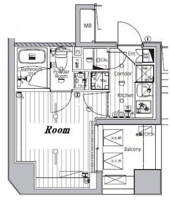 メイクスデザイン品川戸越の間取り