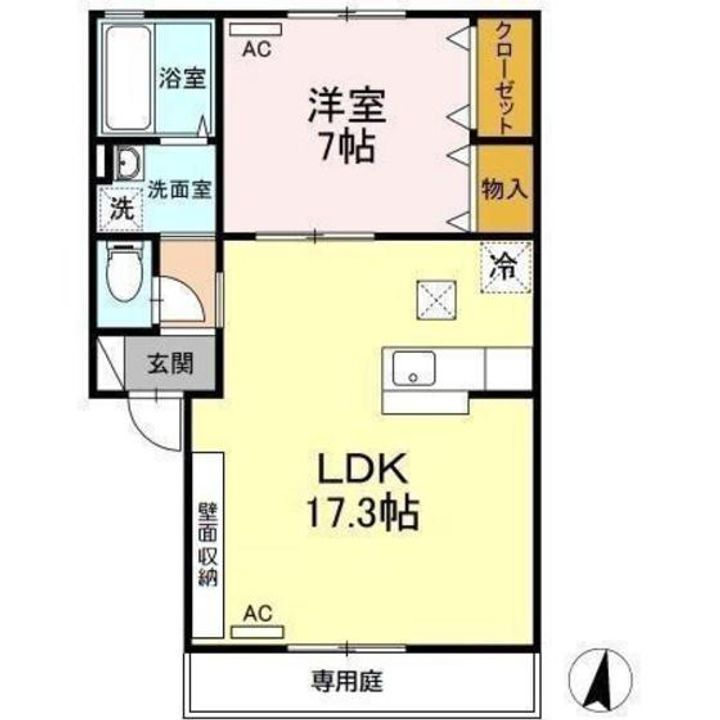 セジュール宮川IIの間取り