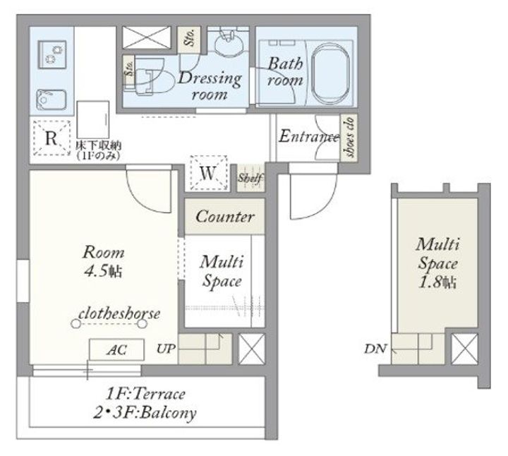 My Style vintage東長崎の間取り