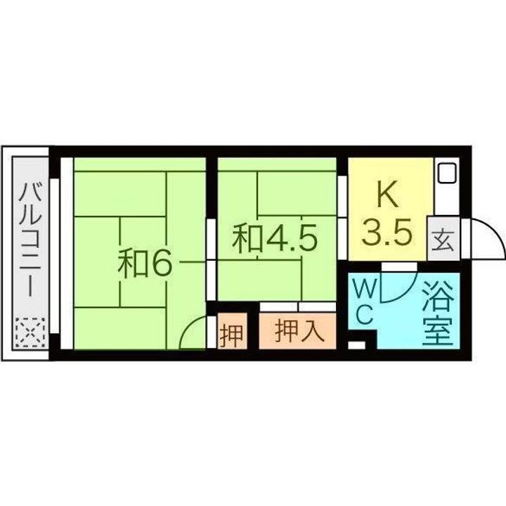 愛知県名古屋市守山区四軒家2(マンション)の賃貸物件の間取り