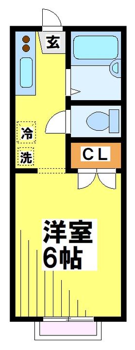 東京都府中市白糸台6(アパート)の賃貸物件の間取り