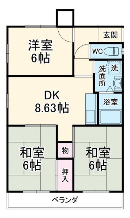 ジュピターハイム高見の間取り
