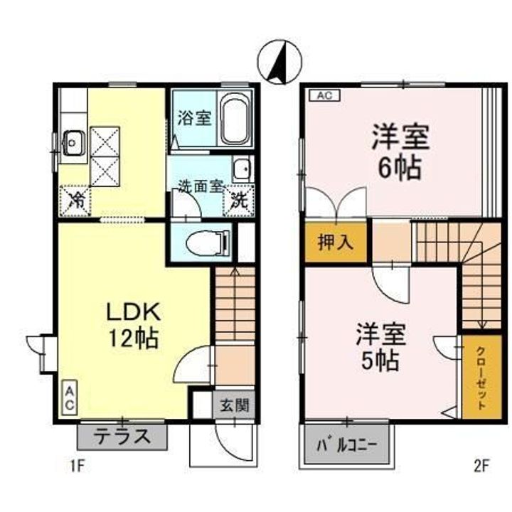 埼玉県久喜市栗原3(アパート)の賃貸物件の間取り