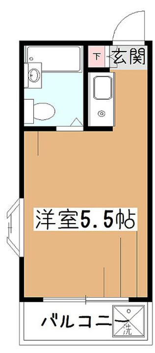 東京都東村山市栄町1(アパート)の賃貸物件の間取り