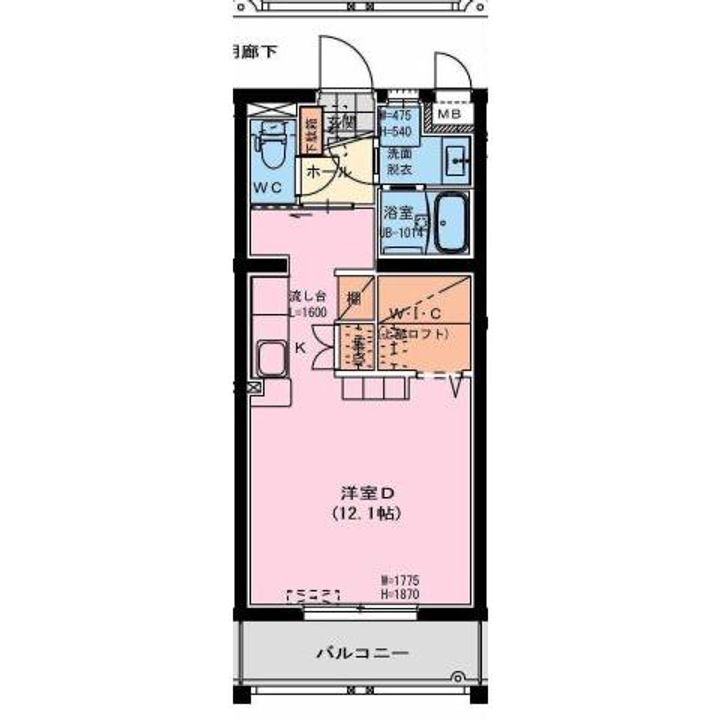 ハイラインSの間取り