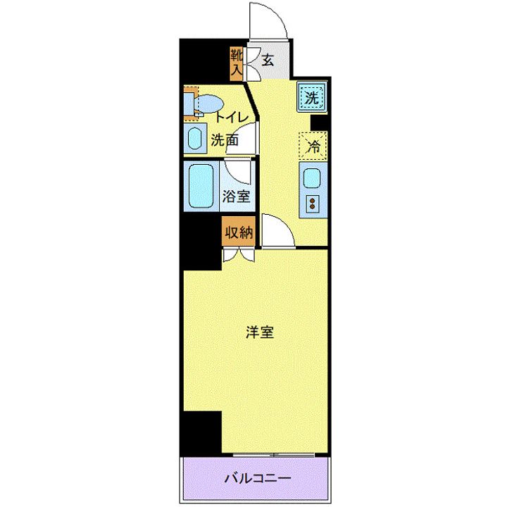 東京都中央区日本橋人形町1(マンション)の賃貸物件の間取り