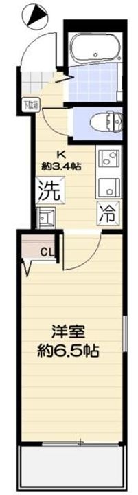 東京都板橋区赤塚3(アパート)の賃貸物件の間取り