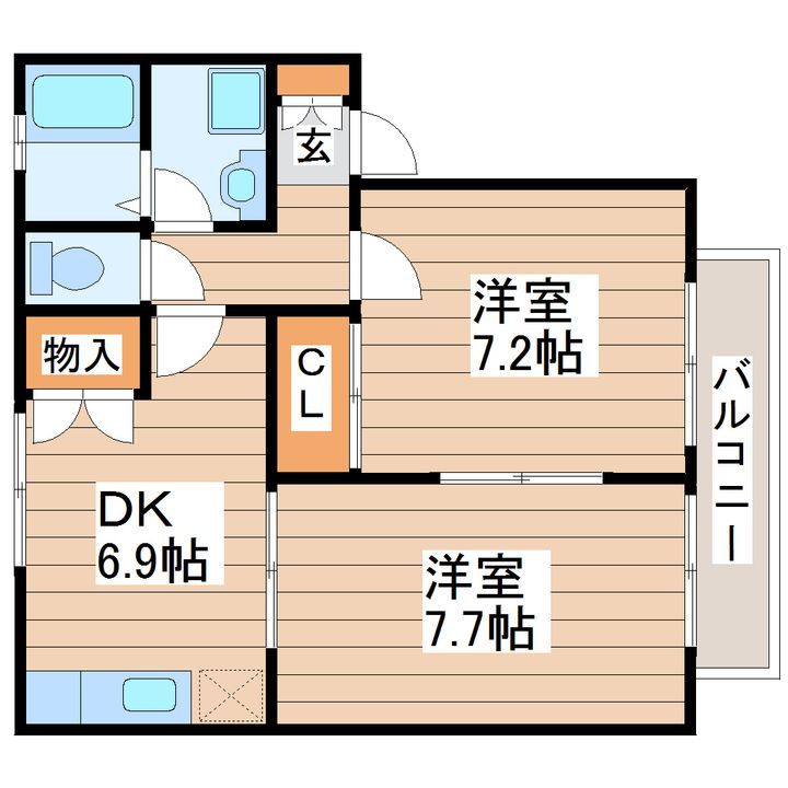 ガーデンタウンBの間取り
