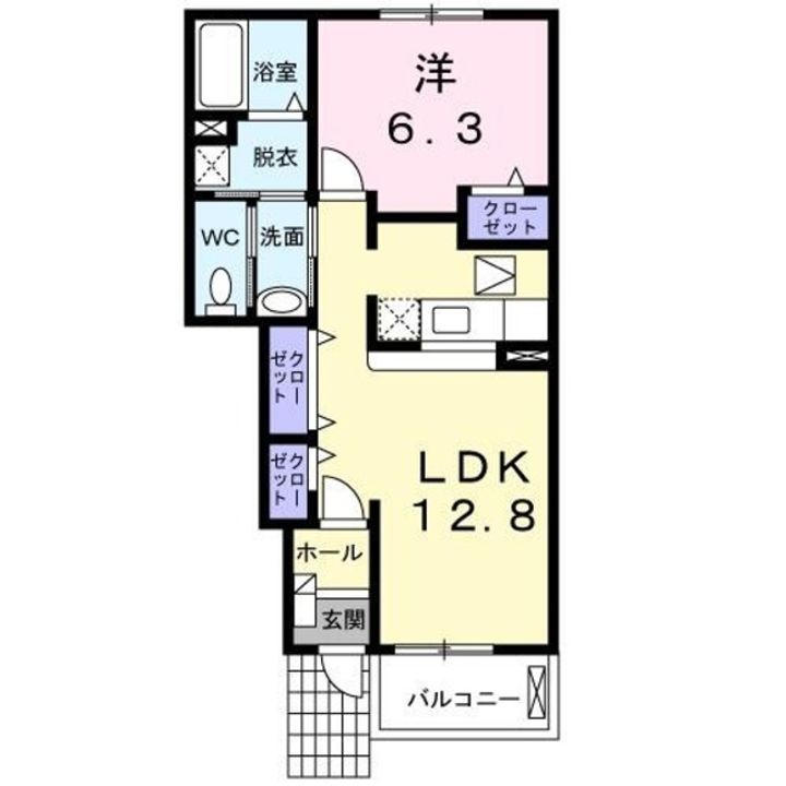 ヴィラサンタフェAの間取り