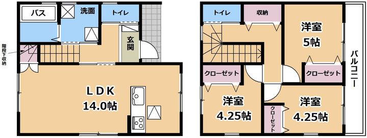 滋賀県栗東市小柿10(一戸建)の賃貸物件の間取り