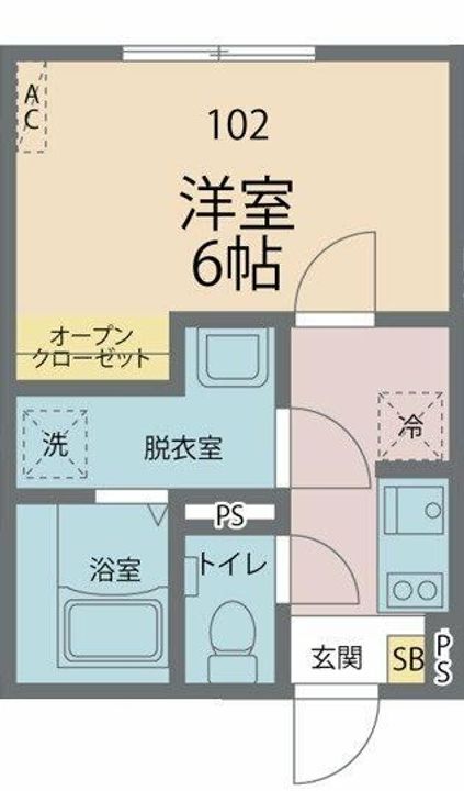 東京都八王子市散田町4(アパート)の賃貸物件の間取り