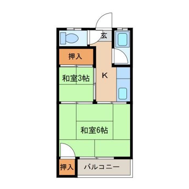 バンブーガーデン祓川の間取り