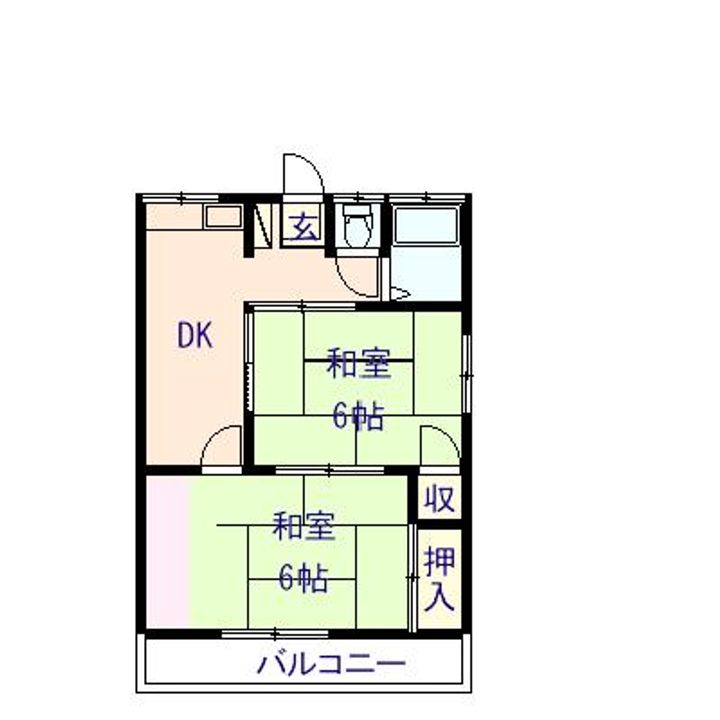 宮前ハイツAの間取り
