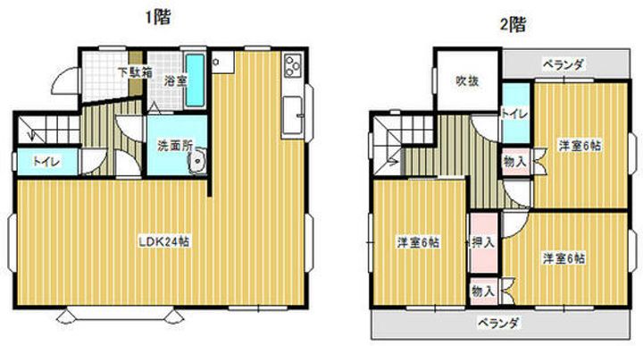 埼玉県久喜市栗原4(一戸建)の賃貸物件の間取り