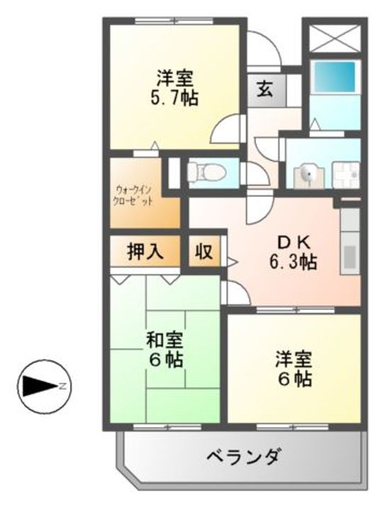 グランキーファーの間取り