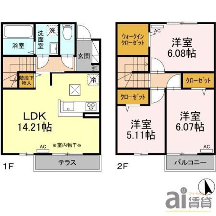 東京都国分寺市新町1(一戸建)の賃貸物件の間取り