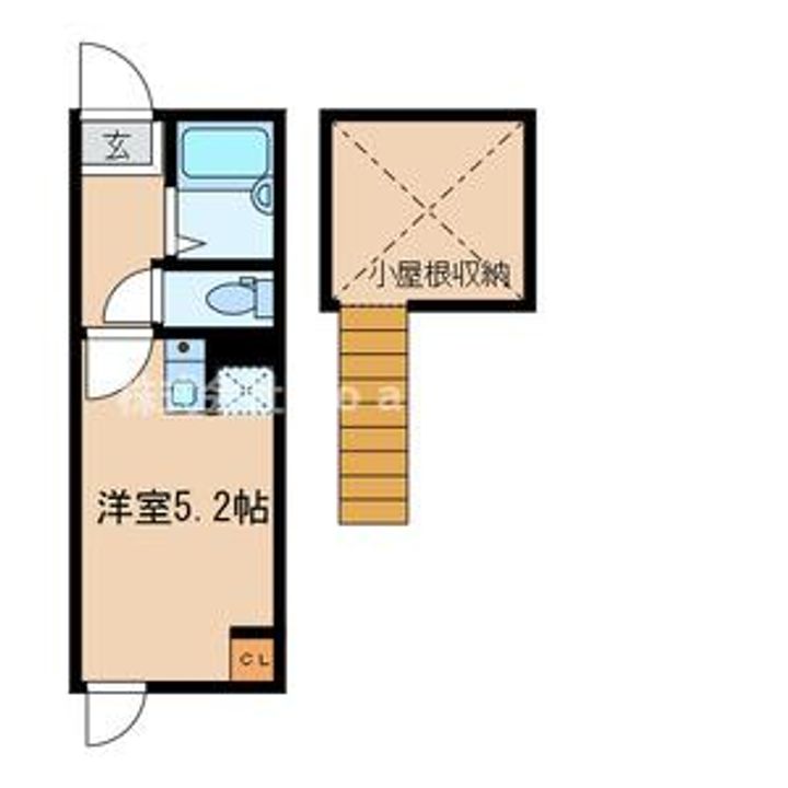 東京都足立区千住仲町(アパート)の賃貸物件の間取り
