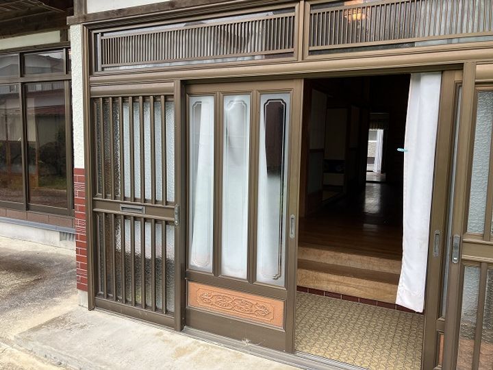 宮城県栗原市築館字唐竹林(一戸建)の賃貸物件の玄関