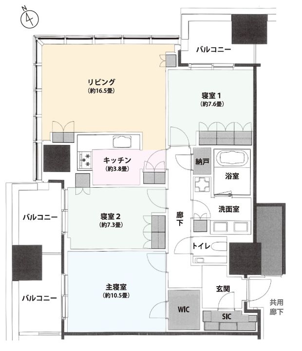 麻布台ヒルズレジデンスB棟の居間