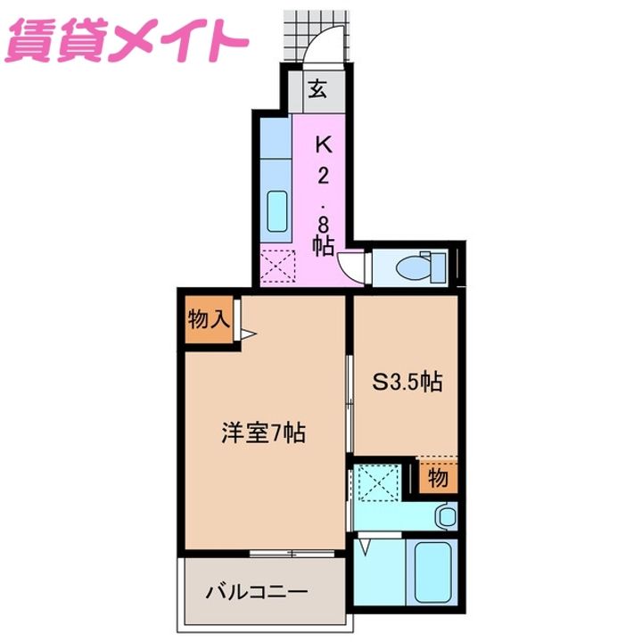 シュエット・エムBの間取り