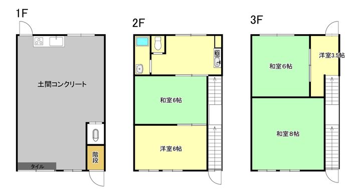 広島県福山市野上町1(一戸建)の賃貸物件の間取り