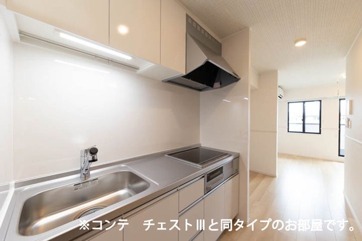 兵庫県加古川市平岡町新在家(アパート)の賃貸物件のキッチン